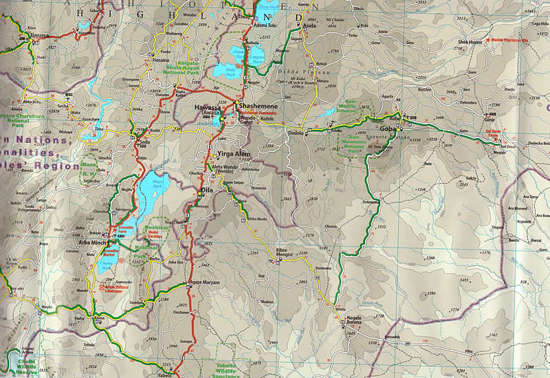 immagine di mappa stradale mappa stradale Tanzania, Ruanda, Burundi - con Dodoma, Lindi, Mbeya, Pemba, Same, Lago Victoria, Bujumbura, Kigoma, Kigali - mappa stradale, impermeabile e antistrappo - nuova edizione