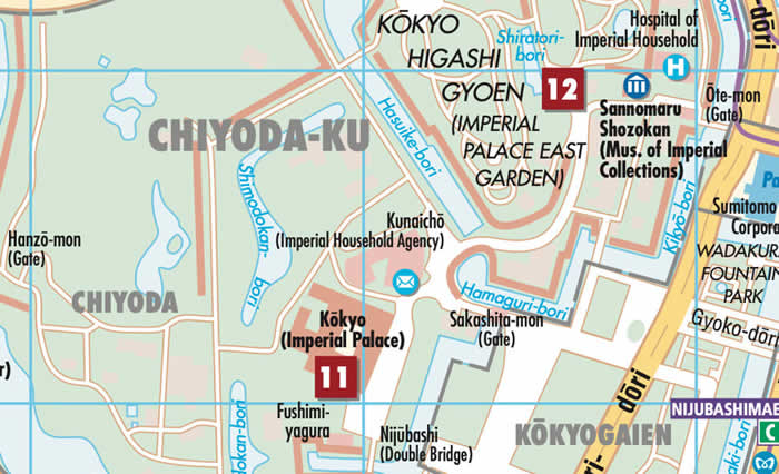 immagine di mappa di città mappa di città Tokyo / Tokio - con Tokyo Bay, Shinagawa e dintorni - mappa plastificata, antistrappo e impermeabile - nuova edizione