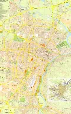 immagine di mappa di città mappa di città Torino - mappa di città