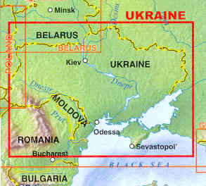 immagine di mappa stradale mappa stradale Ucraina / Ukraine