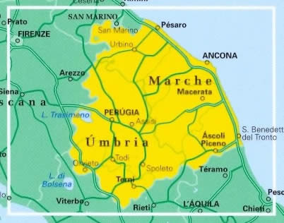 Carta Geografica Umbria E Marche Cartina Marche Stradale Tomveelers ...