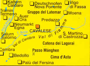 immagine di mappa topografica mappa topografica 79 - Val di Fiemme, Latemar, Lagorai, Cavalese, Salorno, Bedollo, Predazzo, Vigo di Fassa