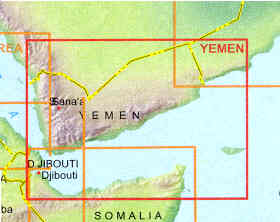 immagine di mappa stradale mappa stradale Yemen