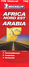 mappa stradale n.745 - Africa Nord Est e Arabia - con Egitto, Sudan, Etiopia, Somalia, Yemen, Oman, Arabia Saudita