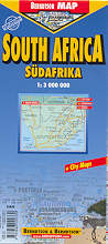 mappa stradale Sud Africa / South Africa / Sudafrika plastificata