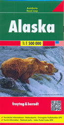 mappa stradale Alaska - con Anchorage, Dillingham, Nome, Kotzebue, Fairbanks, College, Juneau, Kodiak, Ketchikan, Sitka, Palmer, Bethel, Barrow, Kenai, Attu Island, Rat Islands, Andreanof Islands, Shumagin Islands