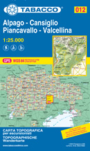 mappa topografica n.012 - Alpago, Cansiglio, Piancavallo, Val Cellina - con M. Messer, Col Nudo, M. Cavallo, Piancavallo, Tambre d'Alpago, Farra, Pieve d'Alpago, Chies, Aviano, Lago di S. Croce, M. Pizzoc, Fregona, La Crosetta, Polcenigo, Budoia, Caneva, Vittorio Veneto - con reticolo UTM compatibile con GPS - nuova edizione