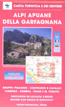 mappa topografica n.536 - Alpi Apuane della Garfagnana - Castelnuovo Garfagnana, Gallicano, Vagli Sotto, Minucciano, M. Pisanino, Pania d. Croce, M. Tambura