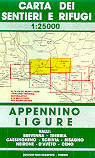 mappa topografica 5/7 - Appennino Ligure