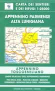 mappa topografica n.13 - Appennino Parmense e Alta Lunigiana - con Passo della Cisa e del Cirone, Berceto, Corniglio, Monchio delle Corti, Pontremoli