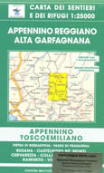 mappa topografica n.16 - Appennino Reggiano e Alta Garfagnana - con Busana, Castelnovo, Villa Minozzo, Ligonchio