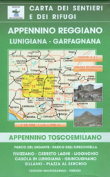 mappa Appennino Reggiano, Lunigiana, Garfagnana n.15 con sentieri CAI Parco del Gigante, dell'Orecchiella, Fivizzano, Cerreto Laghi, Ligonchio, Casola in L.na, Giuncugnano, Sillano, Piazza al Serchio 2023