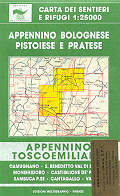 mappa topografica n.23/24 - Appennino Toscoemiliano, Montale, Monghidoro, Sambuca P.Se, Castiglione dei Pepoli
