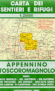 mappa topografica 25/28 - Appennino Toscoromagnolo, Firenzuola, Marradi, Borgo San Lorenzo, Muraglione, Marradi, Monghidoro, Vicchio, San Godenzo