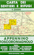 mappa topografica 29/30 - Appennino Toscoromagnolo, Rufina, Londa, Dicomano, Portico di Romagna
