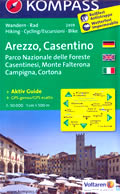 mappa topografica n.2459 - Arezzo, Casentino, Parco Nazionale Foreste Casentinesi, Monte Falterona, Cortona, Bibbiena, Monte S. Savino, Loro Ciuffenna, Chiusi della Verna, Anghiari, Castiglion Fiorentino, Sansepolcro - plastificata, compatibile con GPS