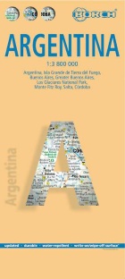 mappa Argentina stradale, plastificata, impermeabile, scrivibile e anti strappo dettagliata facile da leggere, con trasporti pubblici, attrazioni luoghi di interesse