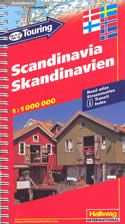 atlante stradale Atlante Stradale a Spirale della Scandinavia - con Danimarca, Norvegia, Svezia, Finlandia, Islanda - pratico formato 14x24cm facile da trasportare e consultare