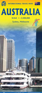 mappa Australia impermeabile e antistrappo con mappe del di Sydney Melbourne 2025