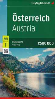 mappa Austria / Österreich, Slovenia e Italia (con Bolzano, Trento, Udine, Trieste, Venezia) con Vienna, St. Pölten, Linz/Lienz, Salisburgo (Salzburg), Innsbruck, Bregenz, Klagenfurt, Graz, Eisenstadt, Wels, Villaco (Villach) percorsi panoramici, parchi riserve naturali 2022