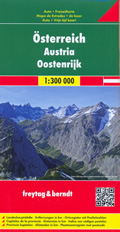 mappa stradale Austria / Österreich - con Vienna, St. Pölten, Linz/Lienz, Salisburgo (Salzburg), Innsbruck, Bregenz, Klagenfurt, Graz, Eisenstadt, Wels, Villaco (Villach) - edizione 2014