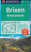 mappa n.56 Bressanone/Brixen, Val Pusteria, Terento, Kiens/Chienes, Alpe di Luson, Plose, Parco Naturale Puez Odle, Gruppo Badia, Funes, Sciaves, Valdurna, Racines, Chiusa, Sterzing/Vipiteno, Monti Fundres, Vandoies, Bruneck/Brunico, Falzes/Pfalzen, Selva dei Molini, Sarentino, Sarentini, Valle Isarco, Dolomiti plastificata, compatibile con GPS 2024