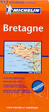 mappa stradale regionale 512 - Bretagne/Bretagna (nuova ed.)