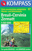 mappa topografica 87 - Breuil-Cervinia, Zermatt