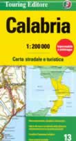 mappa stradale regionale Calabria - mappa plastificata