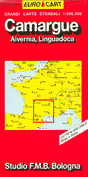 mappa Camargue, Alvernia, Linguadoca