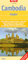 mappa stradale Cambogia / Cambodia e Angkor