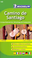 atlante Cammino di Santiago da St. Jean Pied de Port a Compostela con Galizia, Asturias, Cantabria, Burgos, Pamplona atlante mappe stradali Michelin n.160 distanze stradali, alberghi, rifugi, indice località