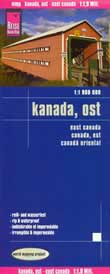 mappa stradale Canada Est - Mappa Plastificata