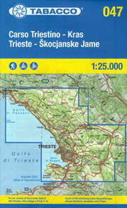 mappa n.047 Carso Triestino e Isontino, Kras, Trieste (con Gradisca, Doberdò, Monfalcone, Duino Aurisina, Sgonico, Monrupino, Muggia) con reticolo UTM compatibile GPS impermeabile, antistrappo, plastic free, eco friendly 2023