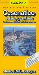 mappa di città Cesenatico, Bellaria, Igea Marina, Gatteo a Mare, S. Mauro a Mare, Savignano Mare - mappa di città