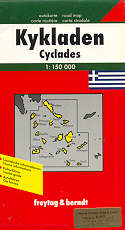 mappa stradale Cicladi - Cyclades