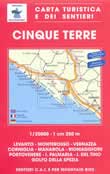 mappa topografica n.527 - Cinque Terre - La Spezia, Bonassola, Monterosso, Levanto, Vernazza, Riomaggiore, Portovenere