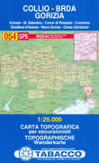 mappa topografica n.054 - Collio, Gorizia, Brda - Korada, Deskle, Prepotto, Dolegna, Corno di Rosazzo, Venco, M. Sabotino, S. Floriano, Gorizia, Mossa, Cormons, Mariano, Medea, Gradisca d'Isonzo - con reticolo UTM compatibile con sistemi GPS - edizione 2018