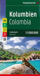 mappa stradale Colombia - mappa stradale - con Bogotà, Medellín, Cali, Barranquilla, Bucaramanga, Cartagena de Indias, Cùcuta, Soledad, Soacha, Ibagué, Pereira, Popayan - edizione Dicembre 2022