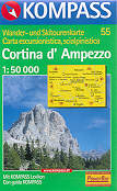 mappa topografica 55 - Cortina d' Ampezzo