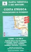 mappa topografica costa etrusca, promontorio di piombino, val di cornia, san vincenzo, baratti, populonia, campiglia marittima, suvereto, piombino, follonica, venturina