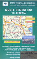 mappa n.518 Crete Senesi con Sinalunga, Monte S. Savino, Giovanni d'Asso, Asciano, Buonconvento, Rapolano Terme, Trequanda