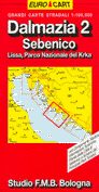 mappa Dalmazia 2, Sebenico, Lissa, Parco Nazionale del Krka