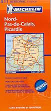 mappa stradale regionale 511 - Nord-Pas-de-Calais, Picardie / Francia Picardia (nuova ed.)