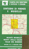 mappa topografica 26/27 - Dintorni di Firenze e Mugello, Monte Morello, Monti della Calvana, Valle del Bisenzio