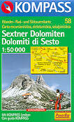 mappa topografica 58 - Dolomiti di Sesto / Sexter Dolomiten