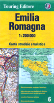 mappa stradale regionale Emilia Romagna - mappa stradale - con distanze stradali, percorsi panoramici - nuova edizione