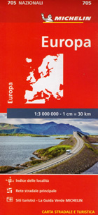 mappa Europa stradale Michelin n.705