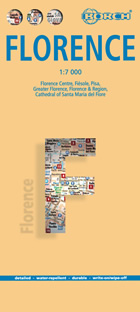 mappa Firenze città plastificata, impermeabile, scrivibile e anti strappo dettagliata facile da leggere, con trasporti pubblici, attrazioni luoghi di interesse