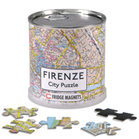 mappa Firenze City Puzzle di città in formato da 100 pezzi magnetici dimensione totale 26 x 35 cm
